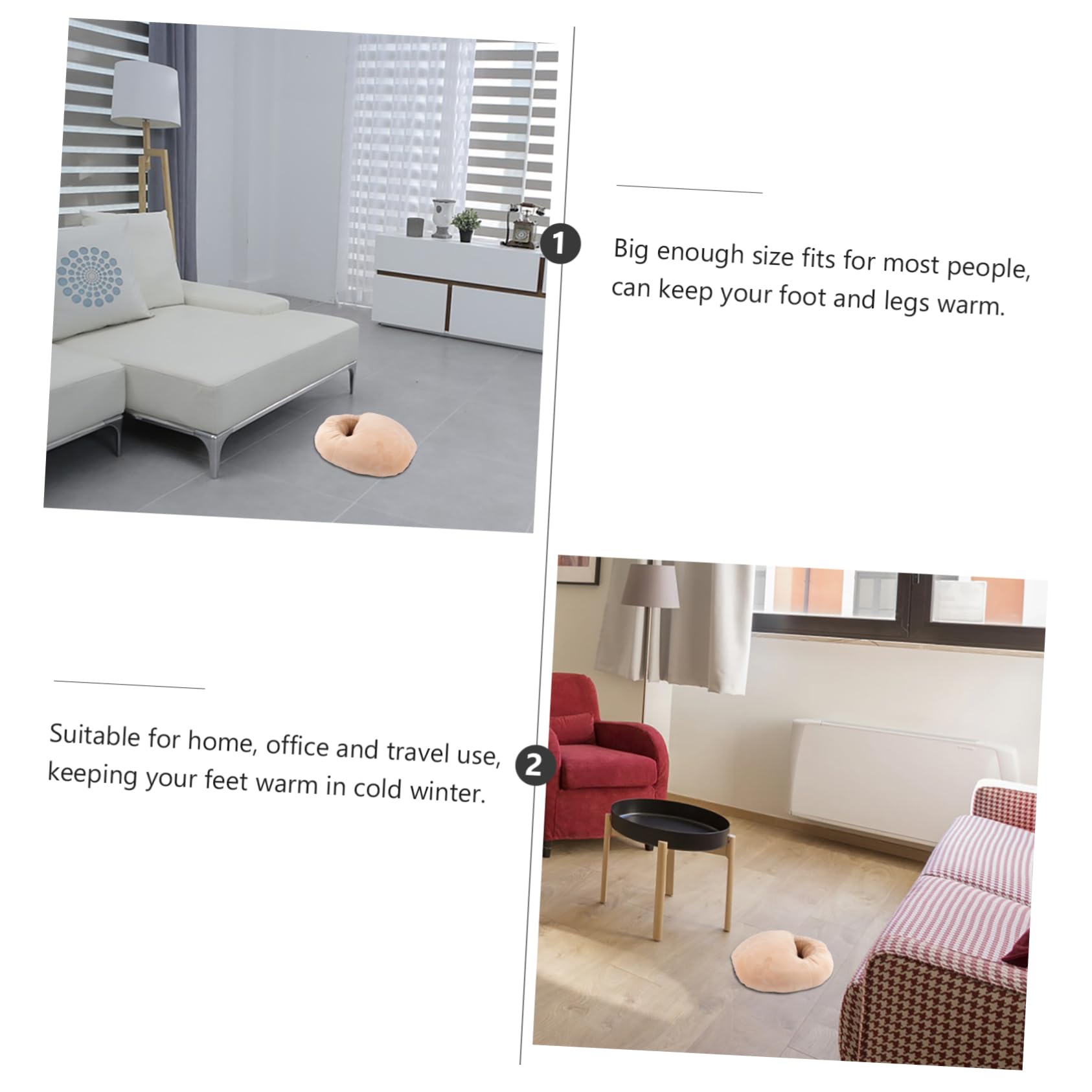 Homoyoyo Scaldapiedi Elettrico USB Riscaldamento Eva Caldo e Circolazione per Inverno e Casa