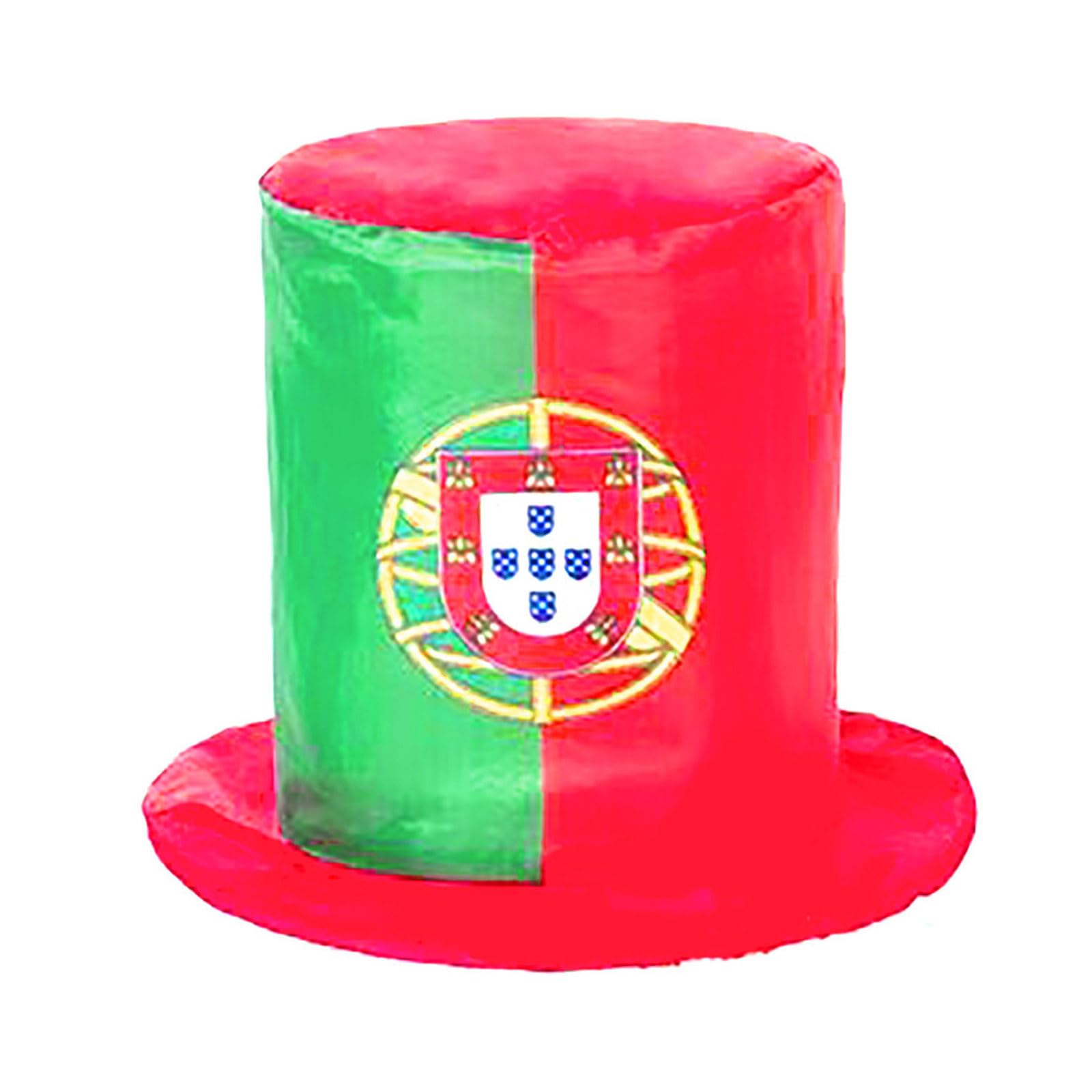 Jazuaiao Stylish Portable Soccer Event Flag Cap Ideal Country Detail High Hat for Outdoor Event and Indoor Parties Tournament Soccer Hat
