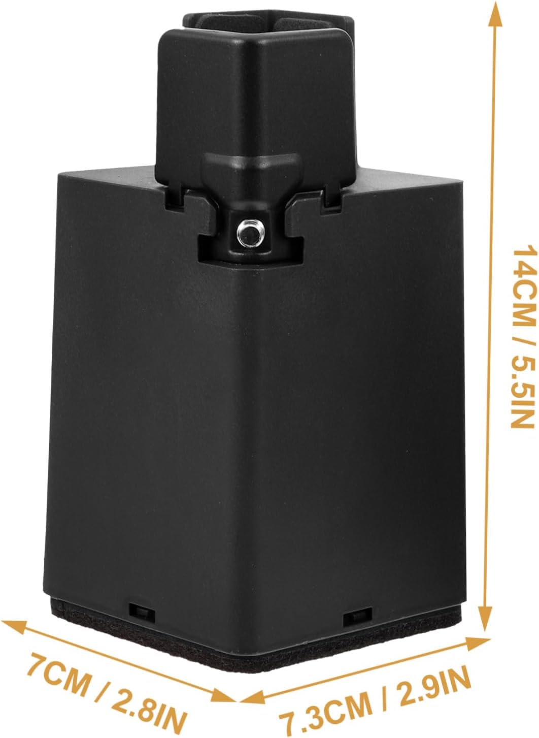 Balacoo 4Pcs Adjustable Furniture Risers for Table Legs Bed Lifts Chair Support Heightening Foot Pads for Versatile Use Easy Installation Reliable Furniture Support