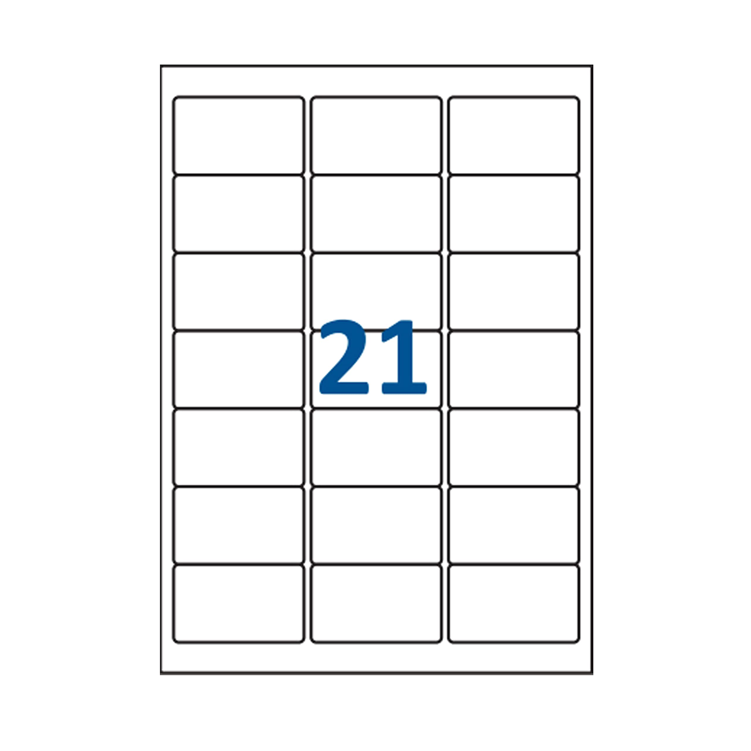 Jeco - Lot de 300 planches d'étiquettes autocollantes pour timbres 63,5 x 38,1 mm « Montimbreenligne » (L7160), soit 6300 étiquettespersonnalisables et imprimables