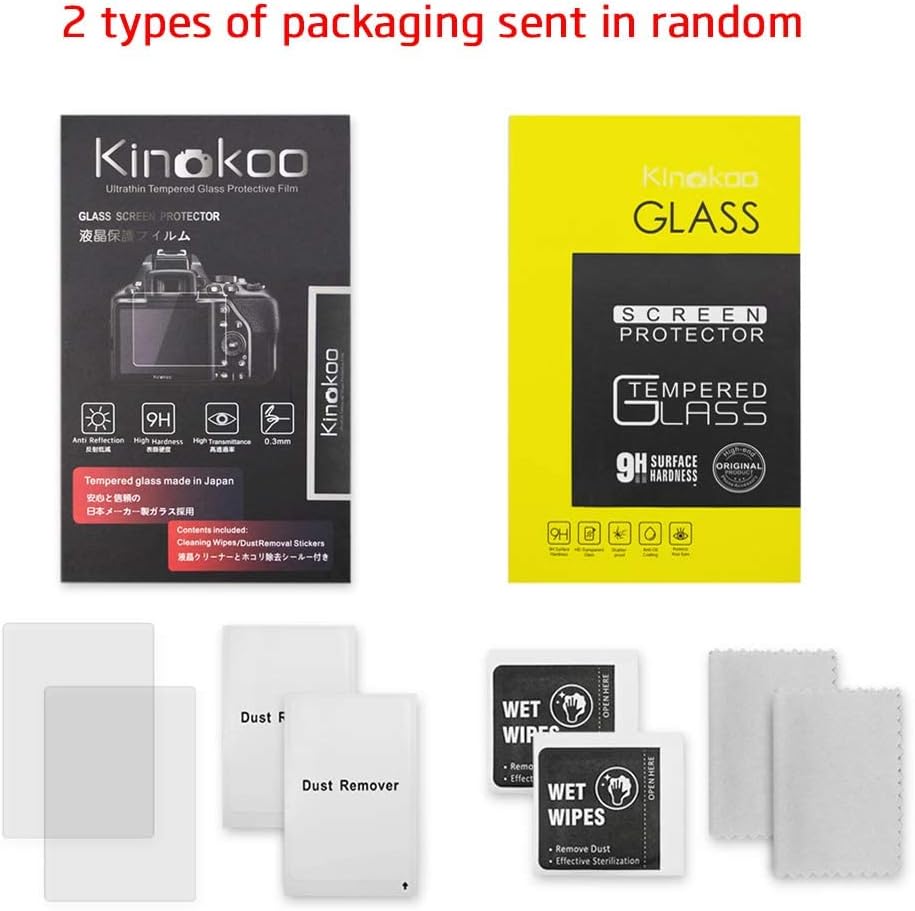 kinokoo 0.25mm Tempered Glass Film for SONY HX90V/HX90/WX500 Crystal Clear Film Sony HX90V HX90 WX500 Screen Protector Bubble-free/Anti-scratch(2 pack) - Image 3