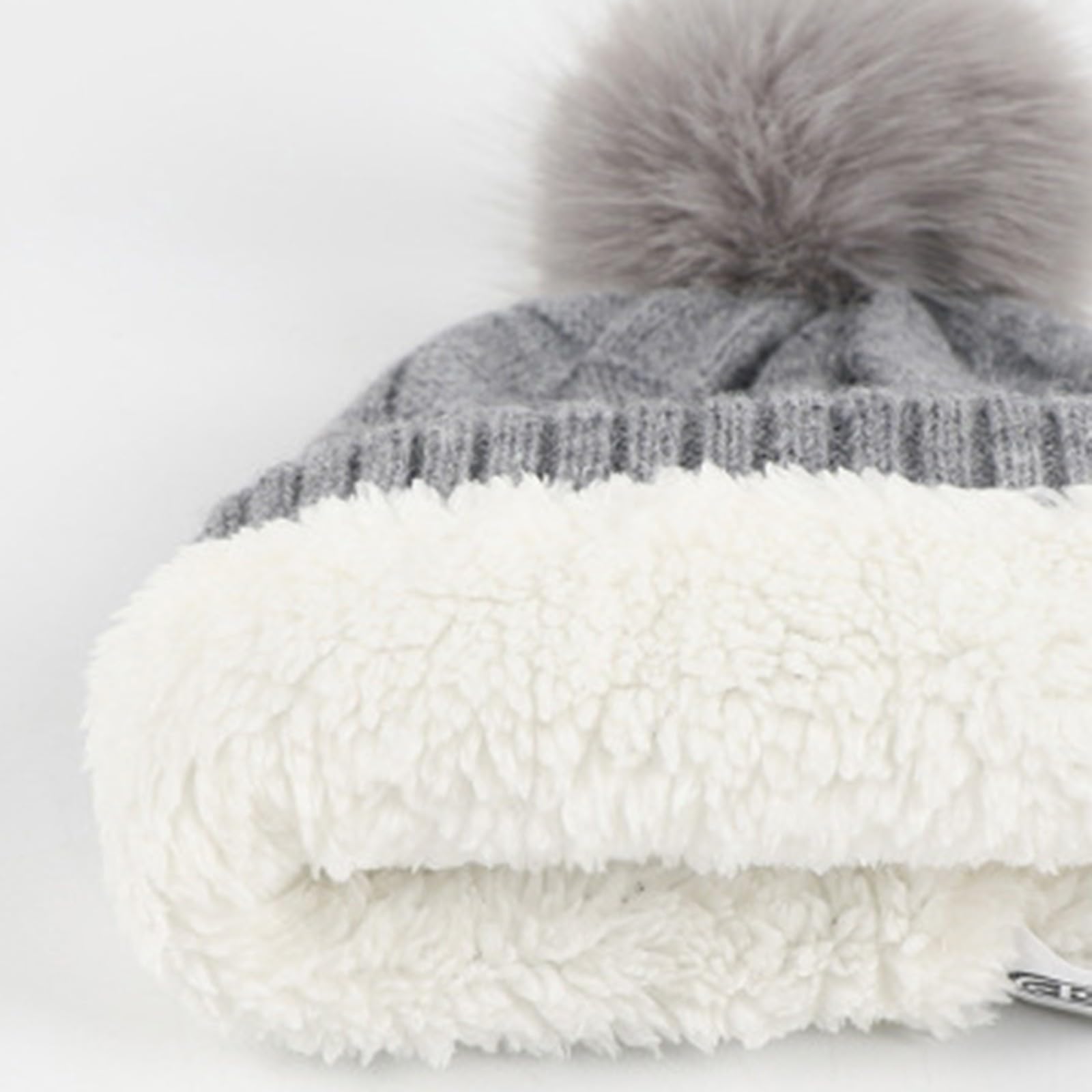 2026 Wintermütze für Paare, warm, Mütze, Schal, Handschuhe, dreiteilig, kariert, Strickflor