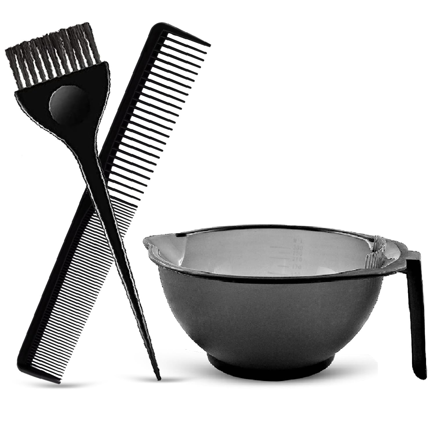 adbeni Hair Coloring Kit | Dye Brush, Mixing Bowl & Comb | Basic DIY Hair Color Application Set for Men & Women | Reusable, Easy-to-Clean Tools for Home Use (Black)-picture-41