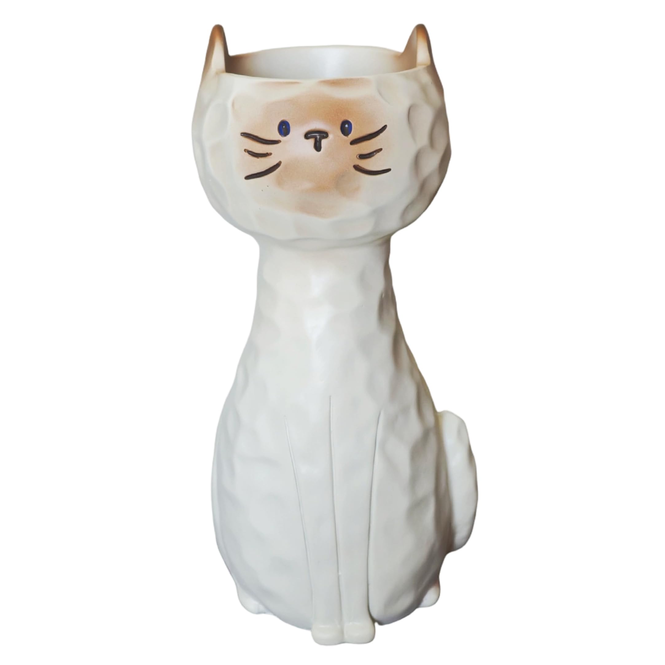 Tsawntd Cat Vase For Flowers, Funny Cat Flower Vase - Resin Cute Decorative Vases For Entryway, Living Room & Dining Room | Siamese