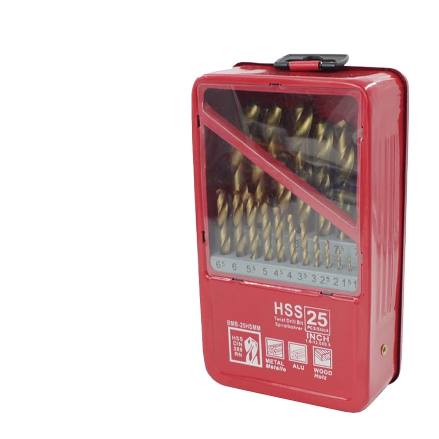 HSS M2 Drill Bit 13/19/25PCS for Metal Woodworking Drilling Bits Set Power Tools Accessories(25PCS(1-13mm))