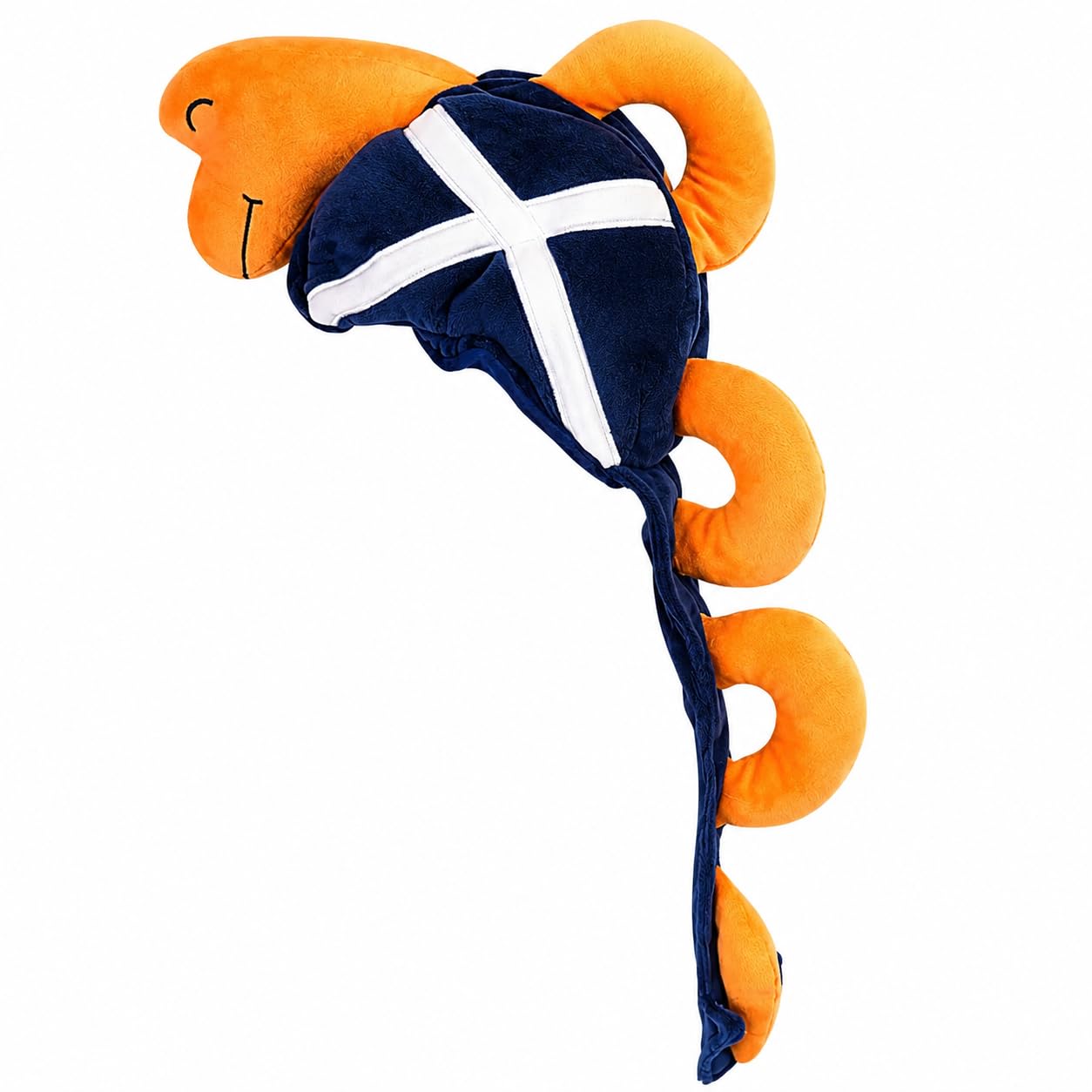 Manav Scotland Nessie Novelty Hat Plush Loch Ness Monster Costume Hat for Scottish Football Supporters, Highland Games, Festivals, Sporting Events, Fancy Dress, Fun Scottish Fan Headwear