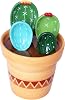 Ceramic Cactus Measuring Spoons with Holder Set Baking Measuring Spoons for Home Kitchen Cooking Baking Sugar Salt Add Scoops Supplies