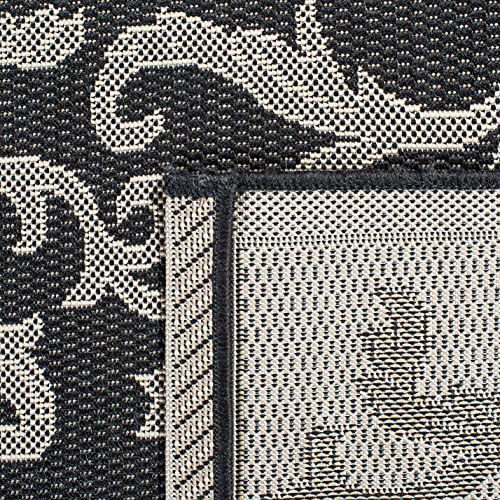 Tapete rectangular Safavieh 160x91 cm negro y arena miniatura 4