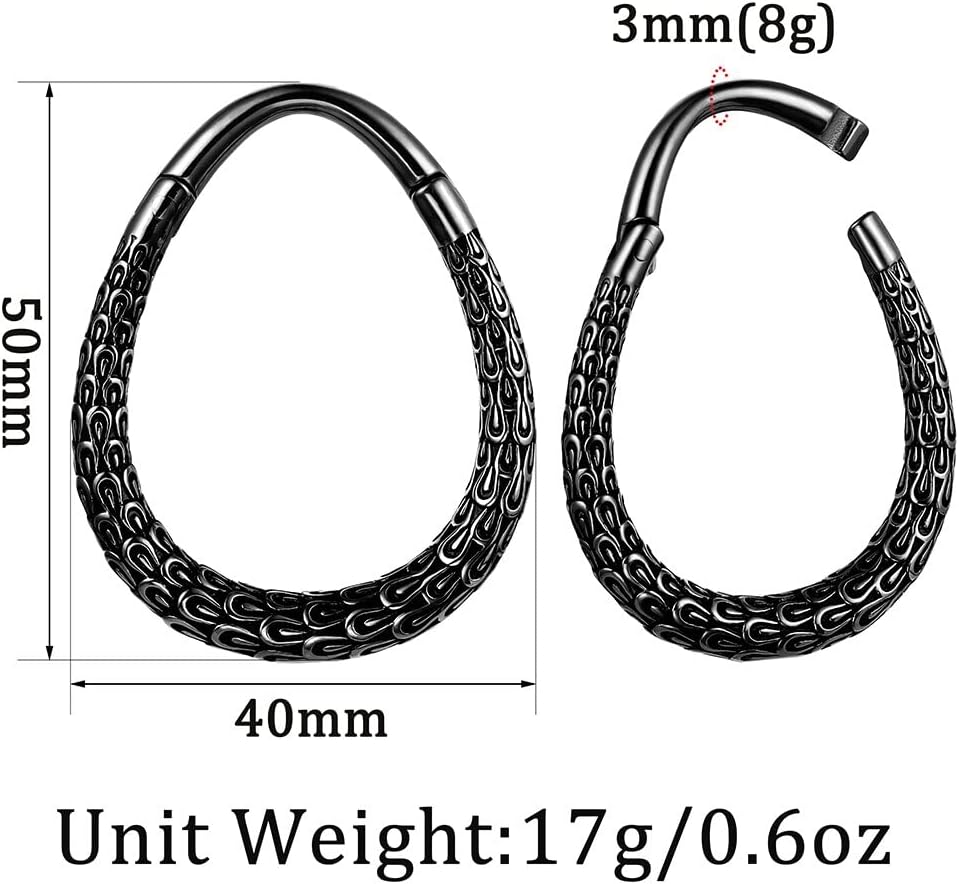 1 Pair 22gram ear weight gauges for ear lobe in 4mm/6g Ear Tunnels Plugs 316 Stainless Steel Earrings Weight Plugs Hypoallergenic expander Piercing Body Jewelry Waves