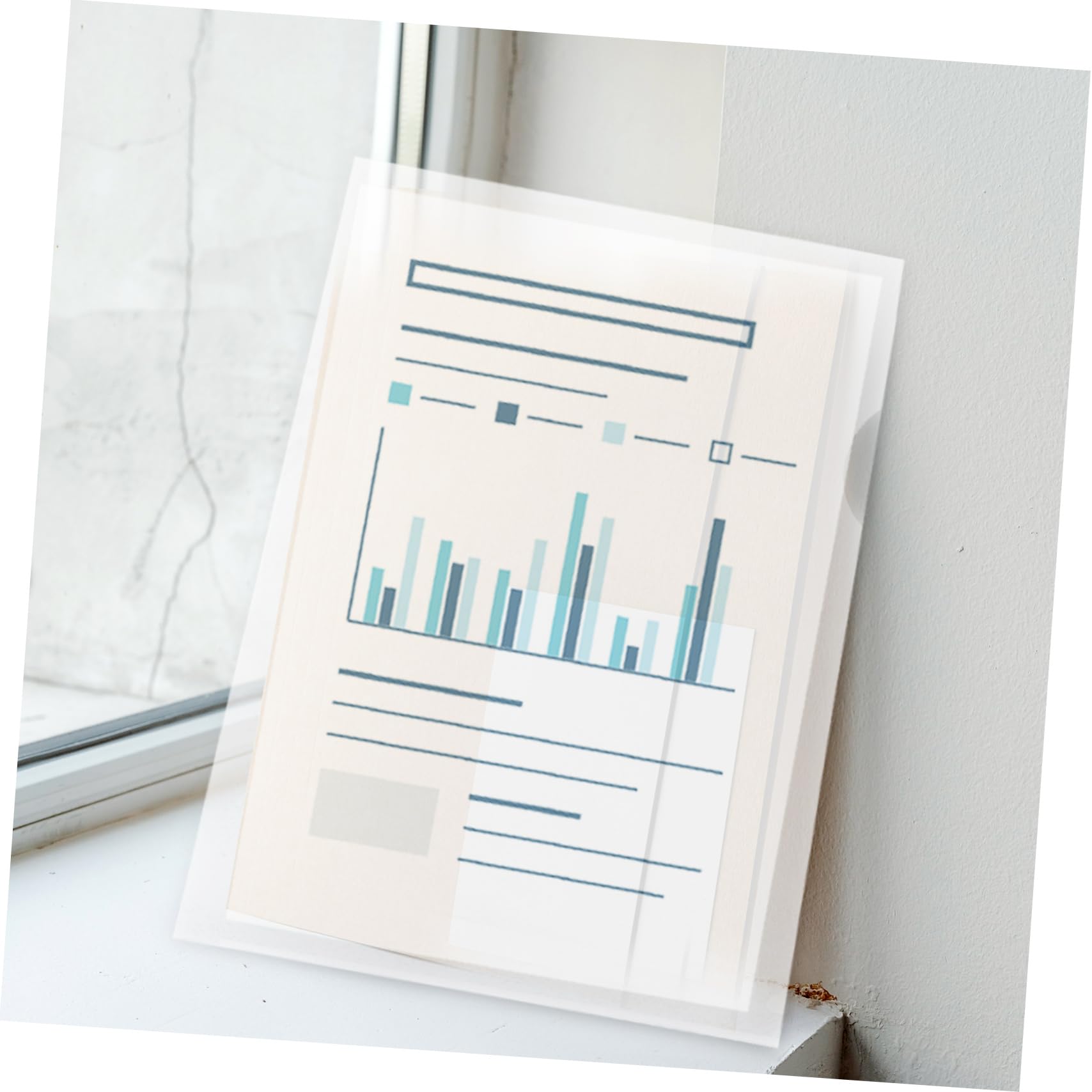 Gadpiparty 100 Pièces Shape Folders Plastique Transparent pour Documents Classeurs Souples et Pratiques pour Organisation des Documents