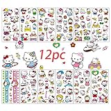 WENSHEN Cat Tattoos 100PCS Cute Cat Temporary Tattoos for Kids Girls Birthday Party Favors Supplies Decoration