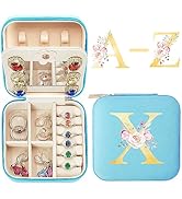 Amazon.com: jekiinova Jewelry Travel Box w Mirror for Women, Blue
