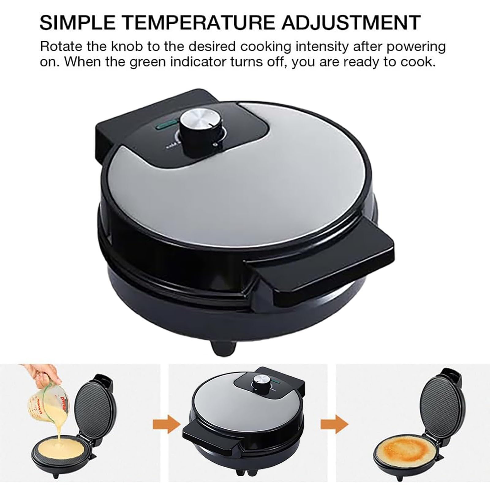 Máquina para hacer conos de gofre, rollitos de huevo antiadherentes, bandeja eléctrica para hornear conos de helado de 1000 W, herramienta de cocina para hacer crepes y sándwiches