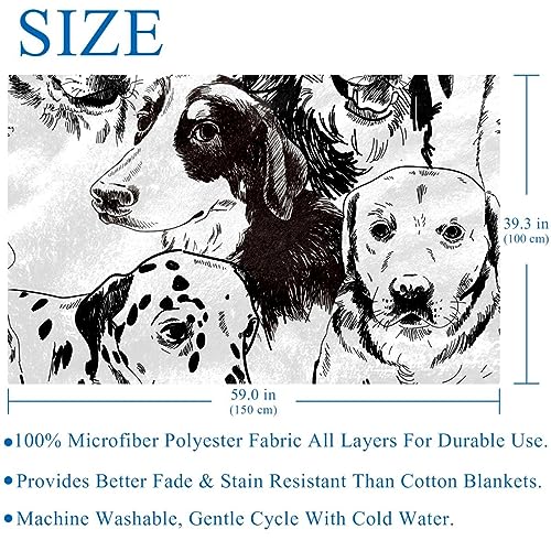 Couverture chaude haut de gamme Zinenhund confortable 150x100 - 6
