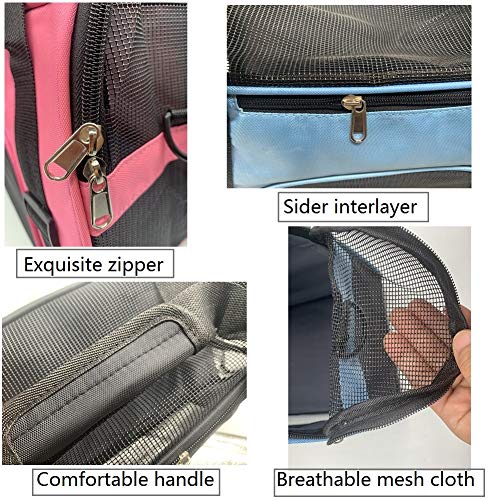 Pet-Carrier-Bag-Airline-Approved-Duffle-Bags-Pet-Travel-Portable-Bag-Home-for-Little-Dogs-Cats-and-Puppies-Small-Animals-Small-Blue