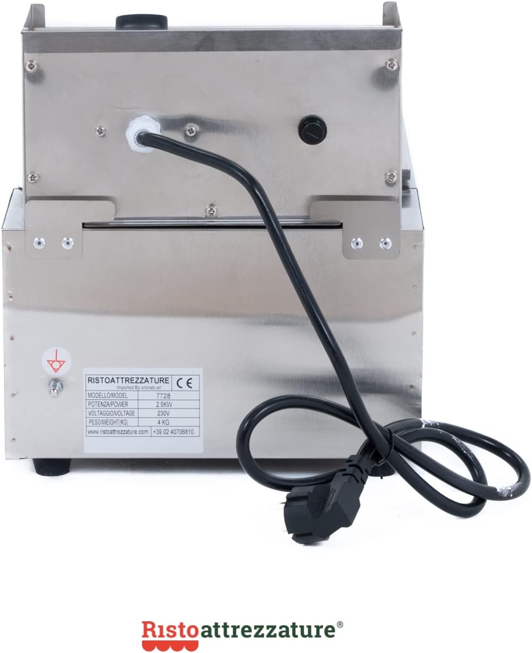 Friggitrice Elettrica Singola Vasca, Professionale in Acciaio Inox - 6 Litri, Capacità Olio 4 Litri Friggitrice Elettrica Singola Vasca, Professionale in Acciaio Inox - 6 Litri, Capacità Olio 4 Litri