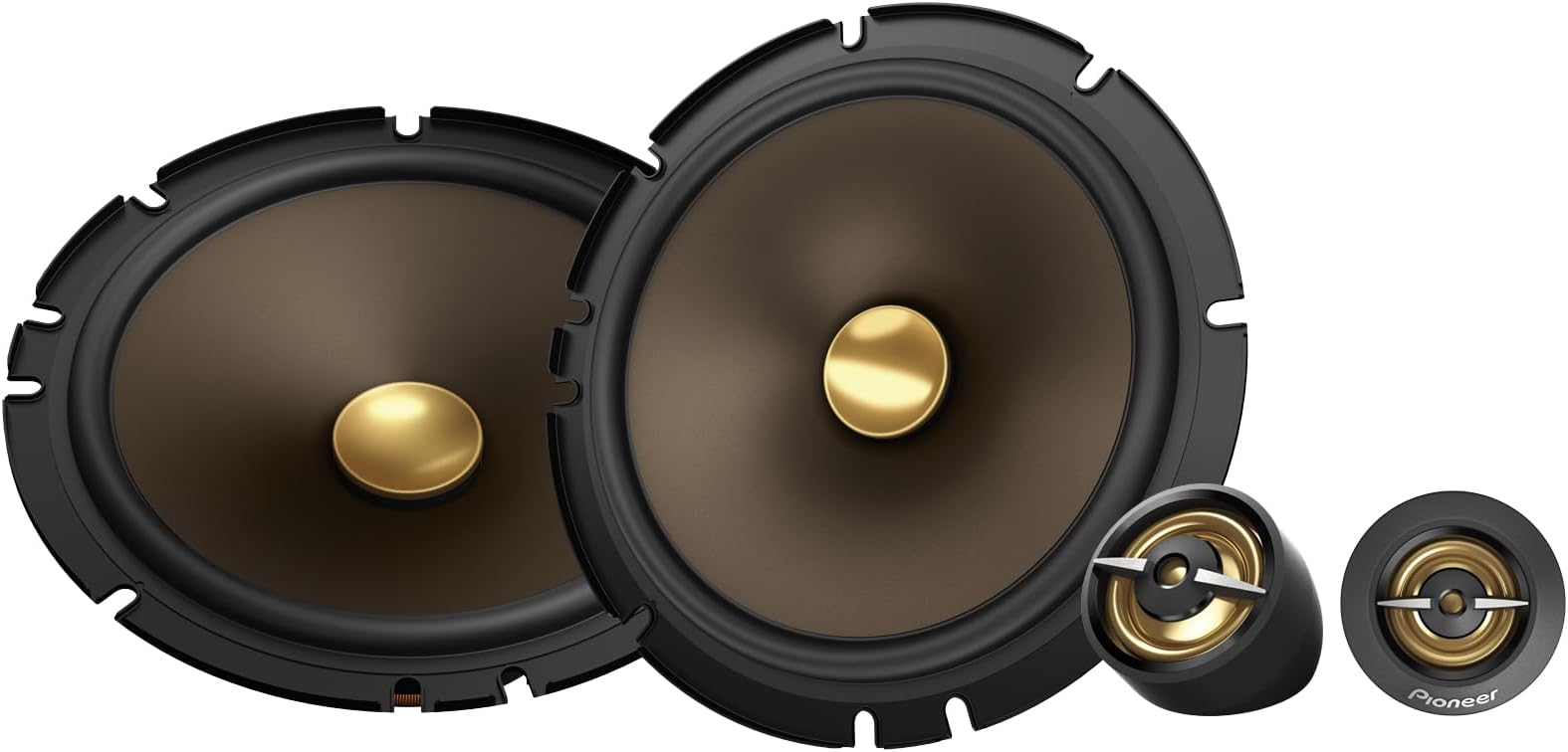 A-Series MAX TS-A653CH 6.5” 2-Way Speakers (Pair) – 370W Max, Crisp Highs + Clear Vocals, Enhanced Bass, Ideal Factory Upgrade, Installation Adaptors Included