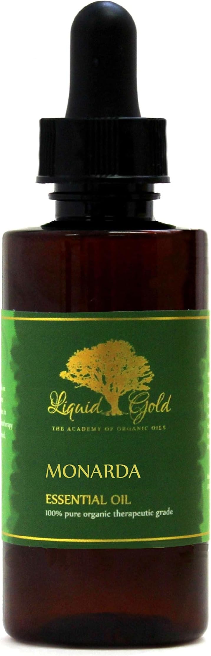 Liquid Gold Inc - 2 oz with Dropper - Premium Monarda Essential Oil - Pure Organic Natural Aromatherapy