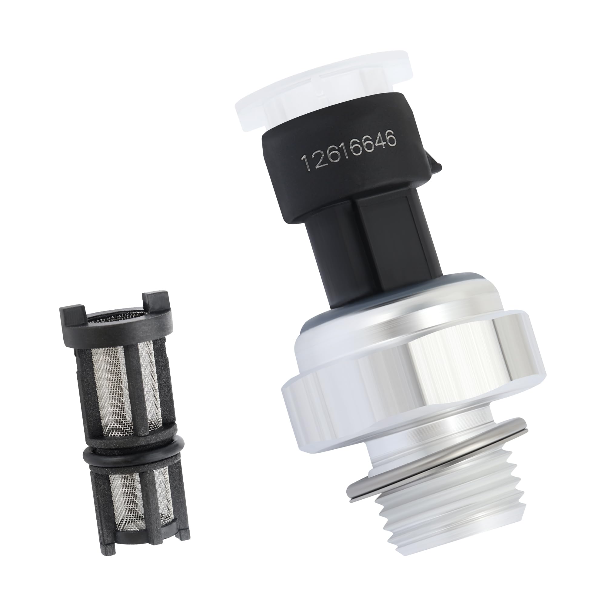 SSNNUU Engine Oil Pressure Sensor with Screen Filter OEM#12616646,Oil Pressure Switch Sensor Sending Unit Compatible with Pontiac GMC Chevrolet Cadillac Hummer Buick Car Accessories (12616646)