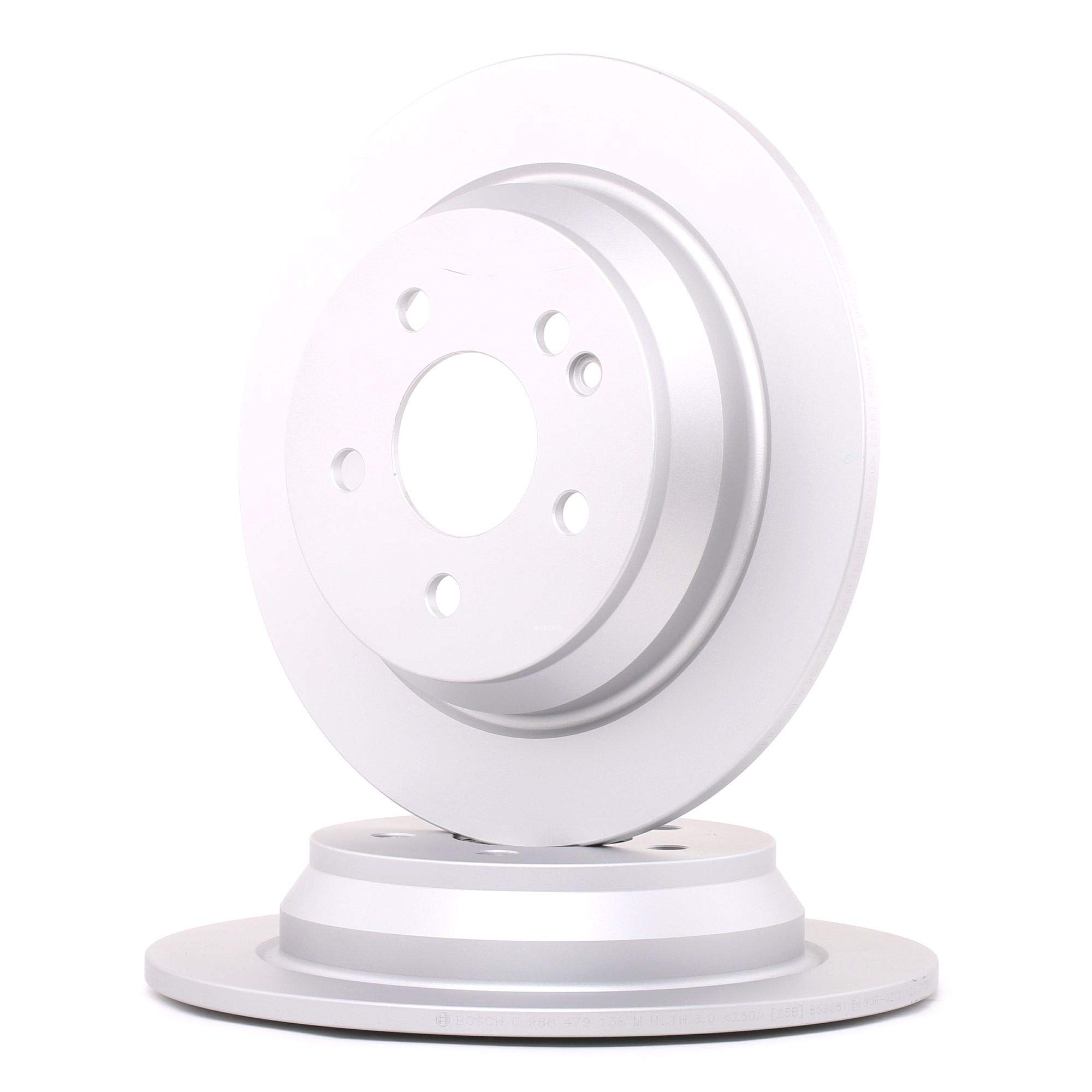 Juego de 2 Discos de Freno Bosch BD976 - Discos Macizos de 296.2 mm - Eje Trasero - Certificación ECE-R90 - Larga Vida Útil, protección anticorrosión avanzada - 1 Juego de 2 Discos
