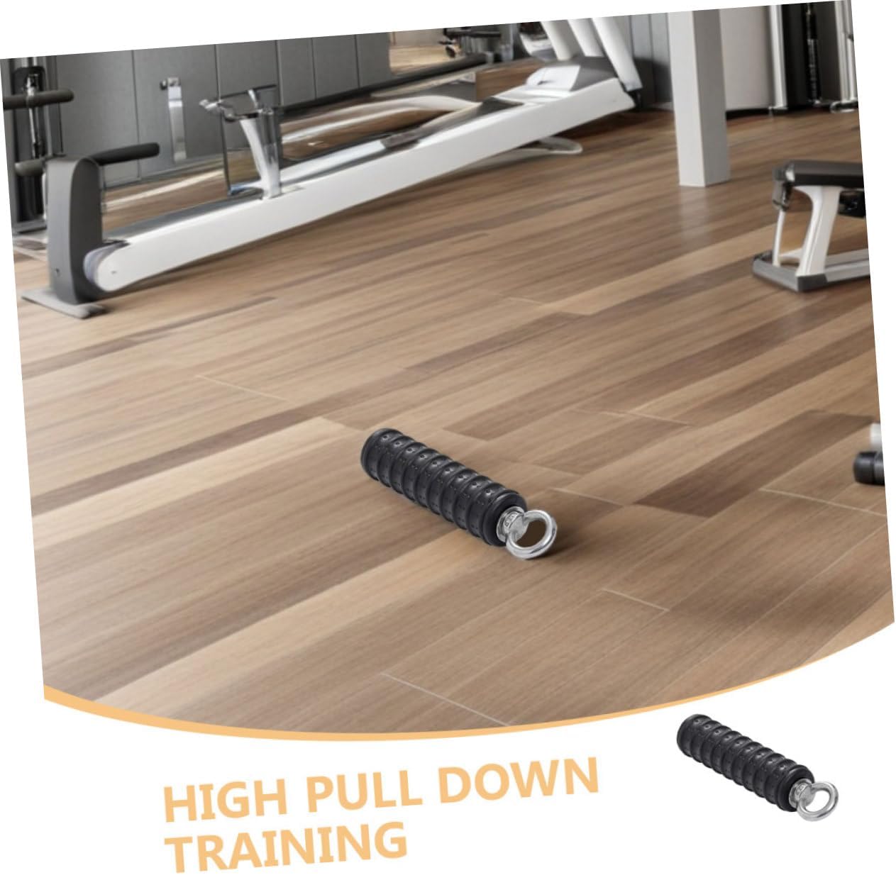 2Pcs Heavy Exercise Handles for High Pull Down Slip Grip Fitness Accessory for Back and Tricep Training Comfortable and Design for Home and Commercial Gyms