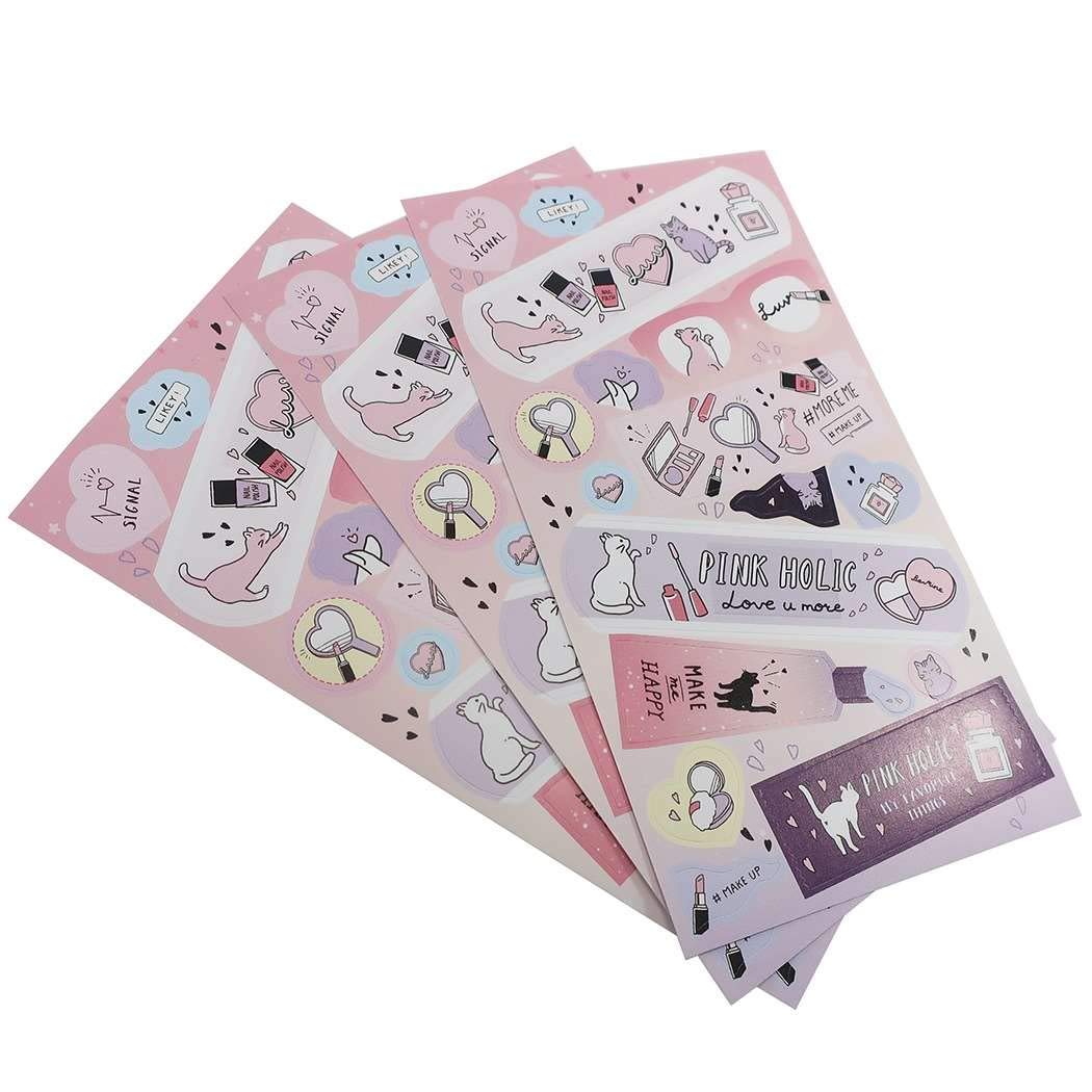 ▶︎import/ノーカットシールシート/コスメ系 Amazon.co.jp: コスメ[シール シート]モチーフ シール 3枚セット
