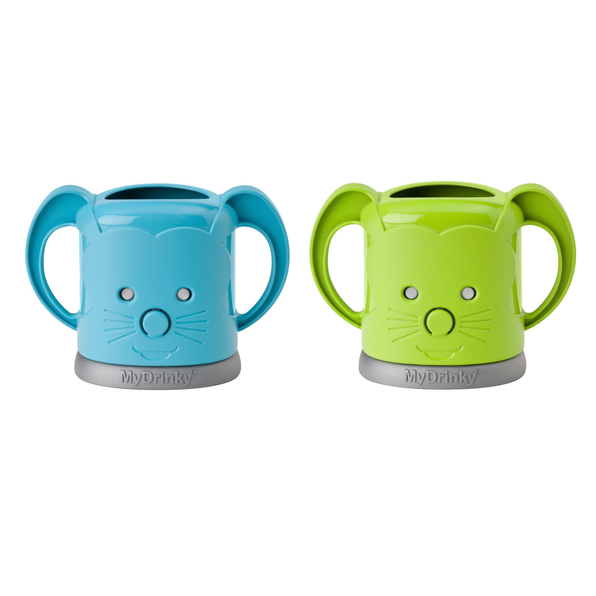 InchBug MyDrinky - Soporte ajustable para caja de jugo, paquete de 2 (lima/aguamarina)