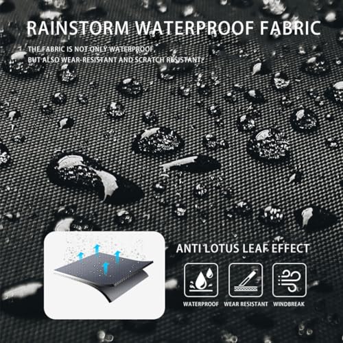 Harssidanzar Mens Long Rain Jacket Outdoor Waterproof Rain Coat Fishing Rain Gear Workwear SM302US4