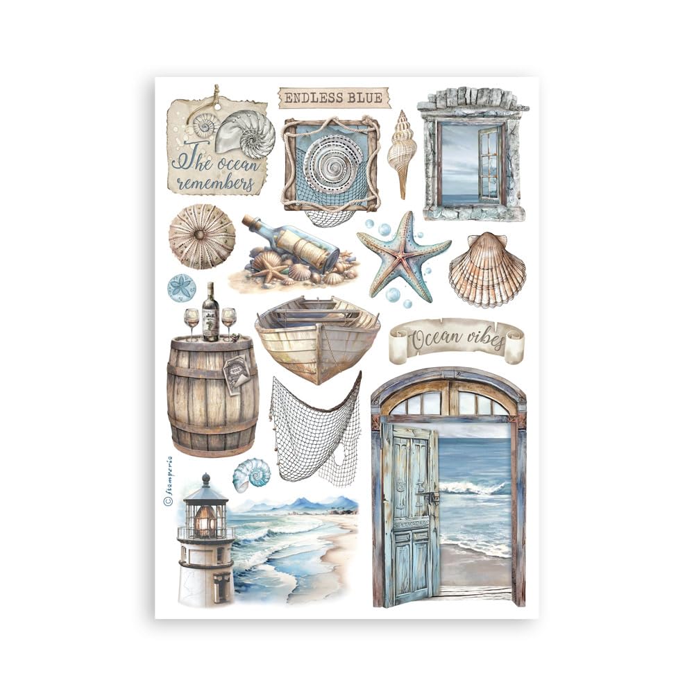 Stamperia Washi Pad Whispering Woods - Transparentes Bastelpapier A5