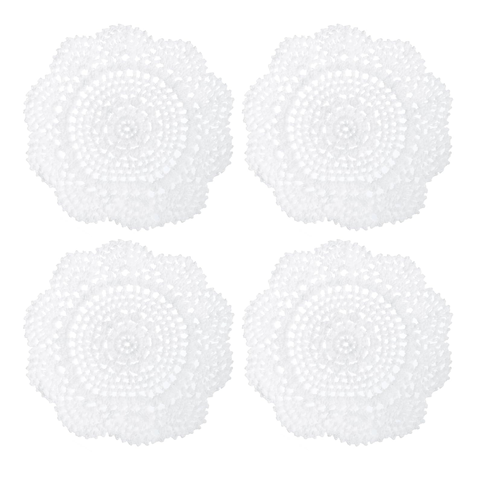 Napperons en coton contre les taches et rayures dessous de verre tissu ajouré