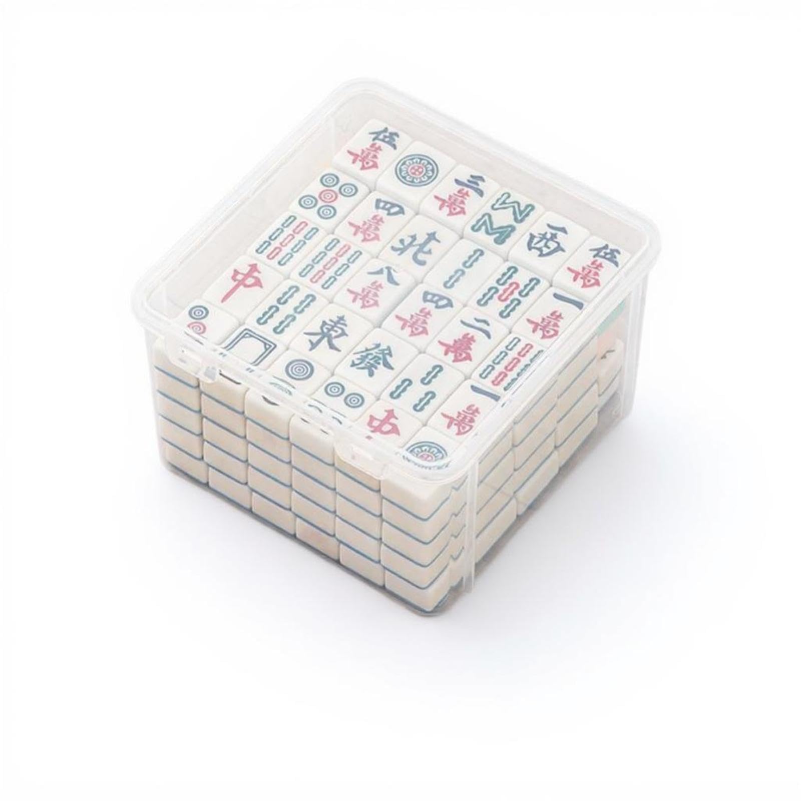 Mahjong Storage Box, additional large organizer, family game accessory #3647 Square 1 Pack-image-24