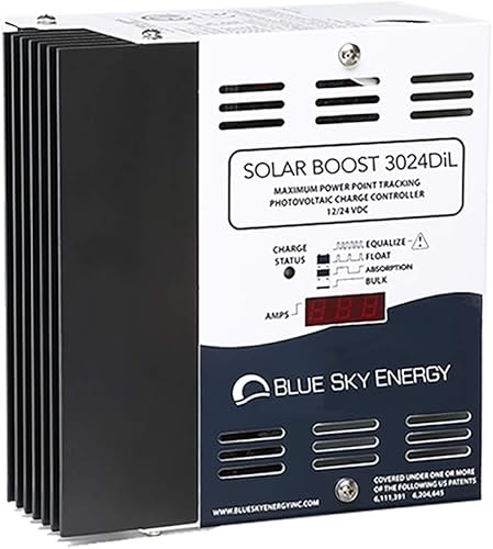 Solar Boost SB3024DiL, controlador de carga MPPT 40A/30A con pantalla, batería de 12 V/24 V. Salida auxiliar para carga de batería dual o salida de