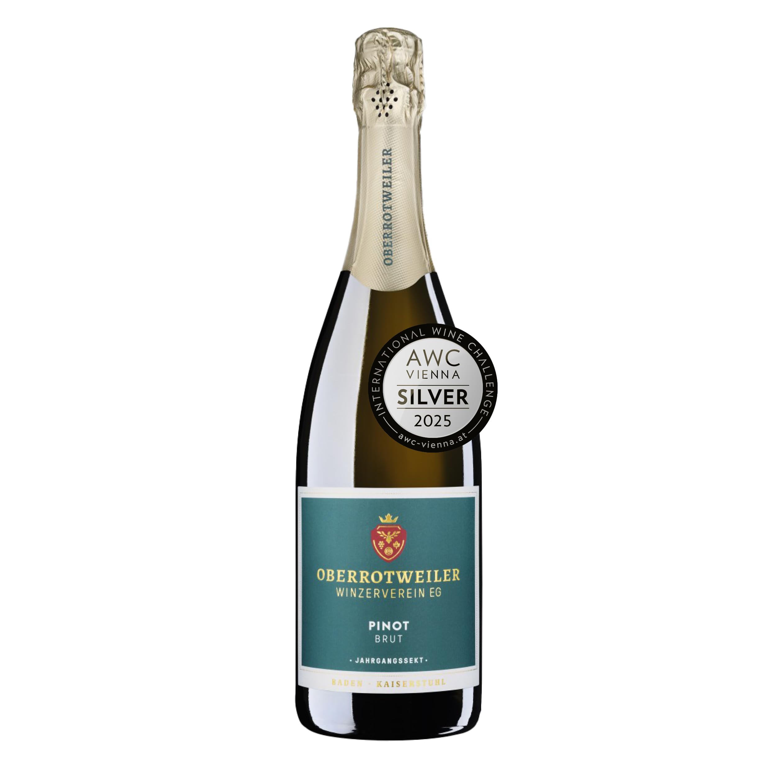 Oberrotweiler Pinot Brut – Jahrgangs-Sekt brut – feinperlig, frisch & fruchtig mit eleganter Struktur – Badischer Winzersekt (1 x 0,75 l)