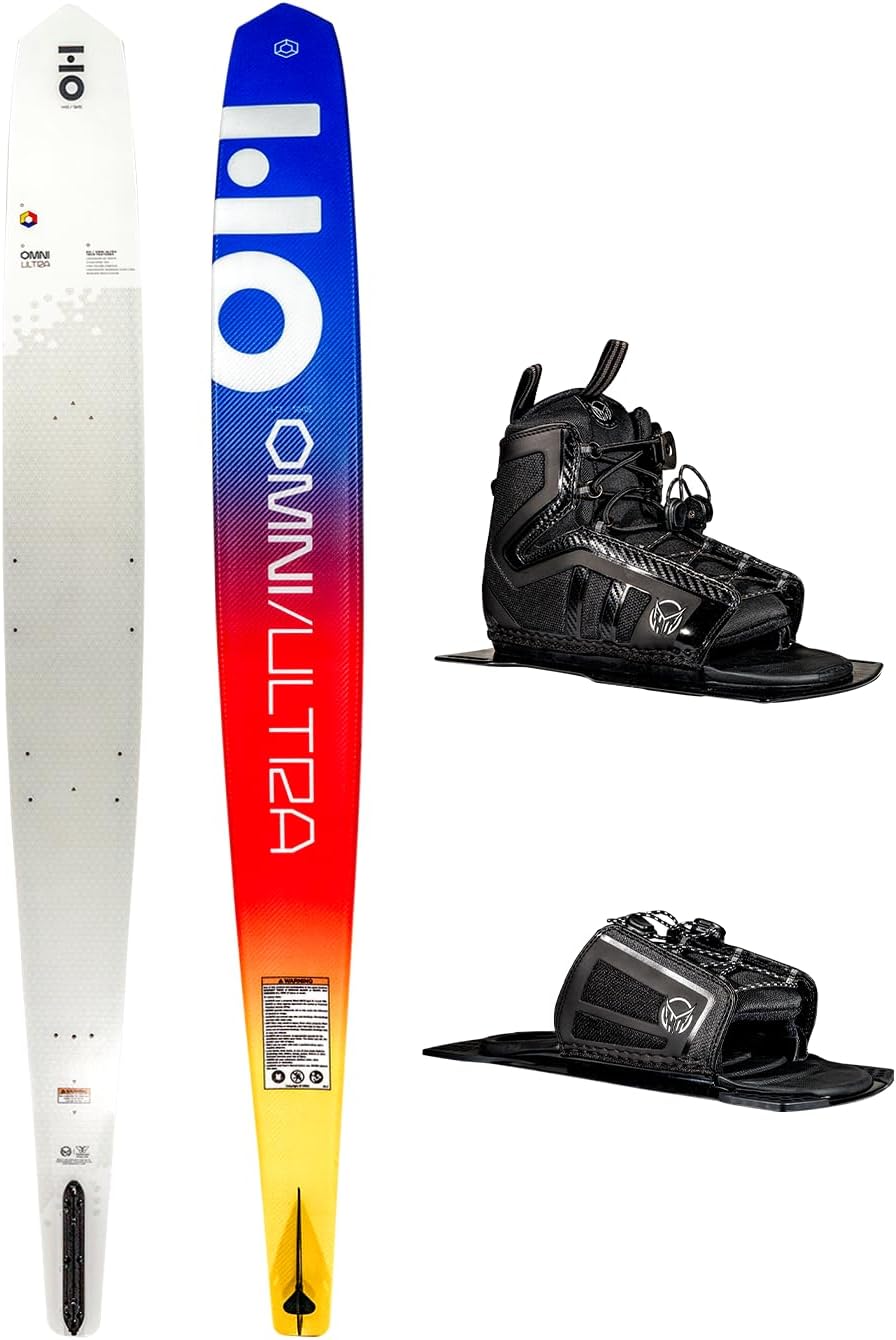 HO Sports Omni Ultra White Waterski, 67" w/ Stance 130 & ARTP, Size 7-11