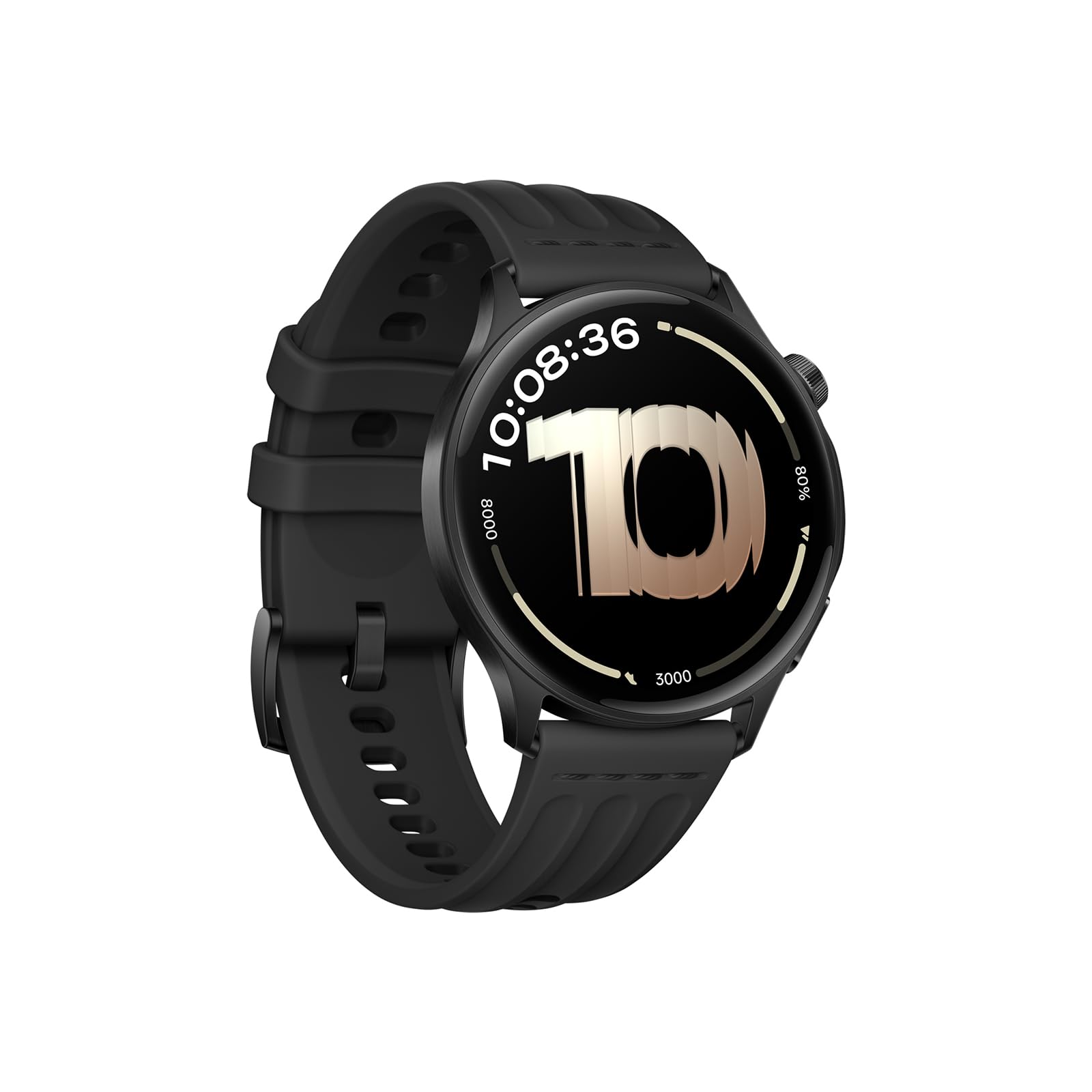 OnePlus Watch Lite Montre, Boîtier Acier, GPS Double, 10 Jours, Black