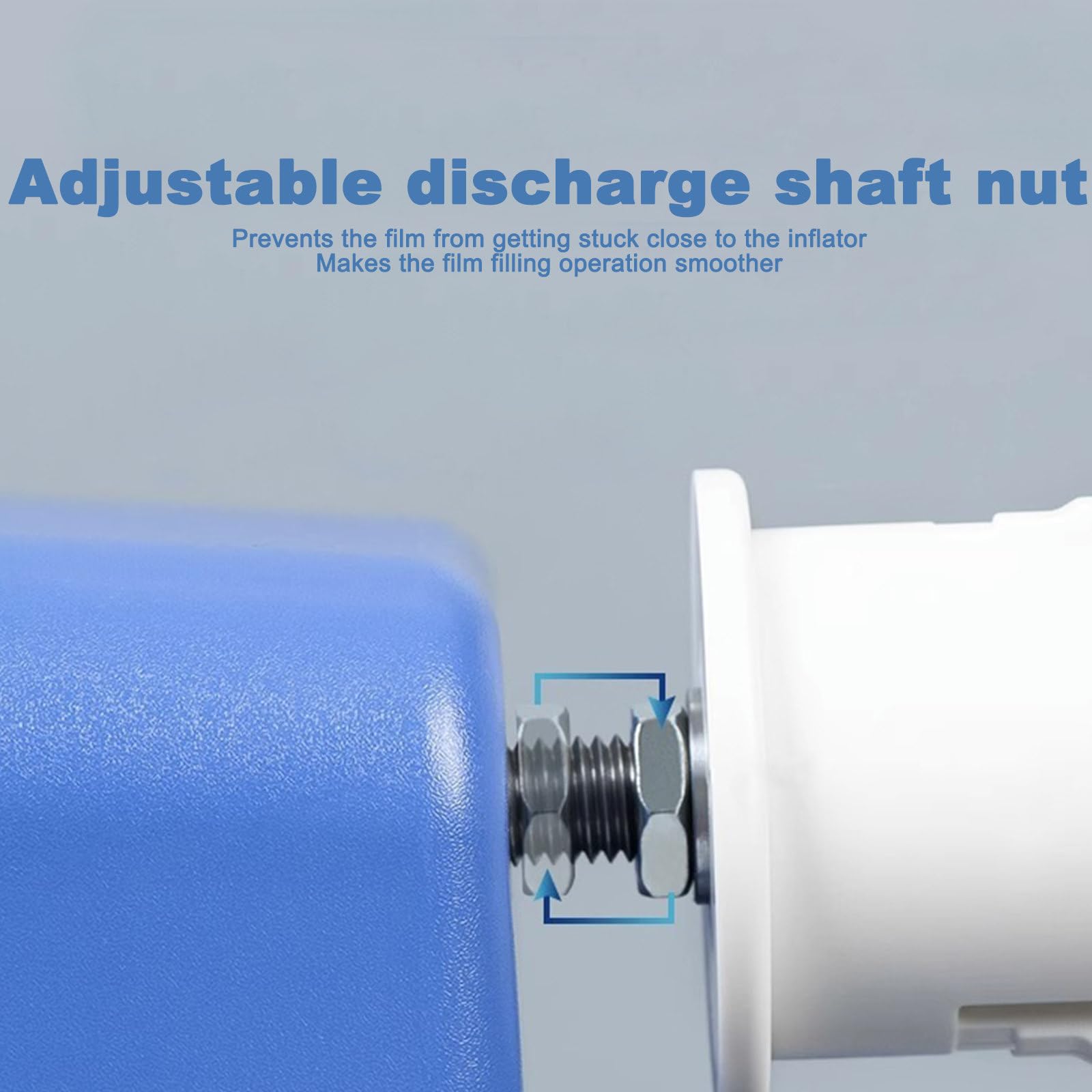 Tragbare Luftkissen-Verpackungsmaschine | Für aufblasbare Verpackungsmaschine/Transparente Verpackung, automatische Luftpolstermaschine, Einstellbare Luftvolumen/Temperatur/Geschwindigkeit