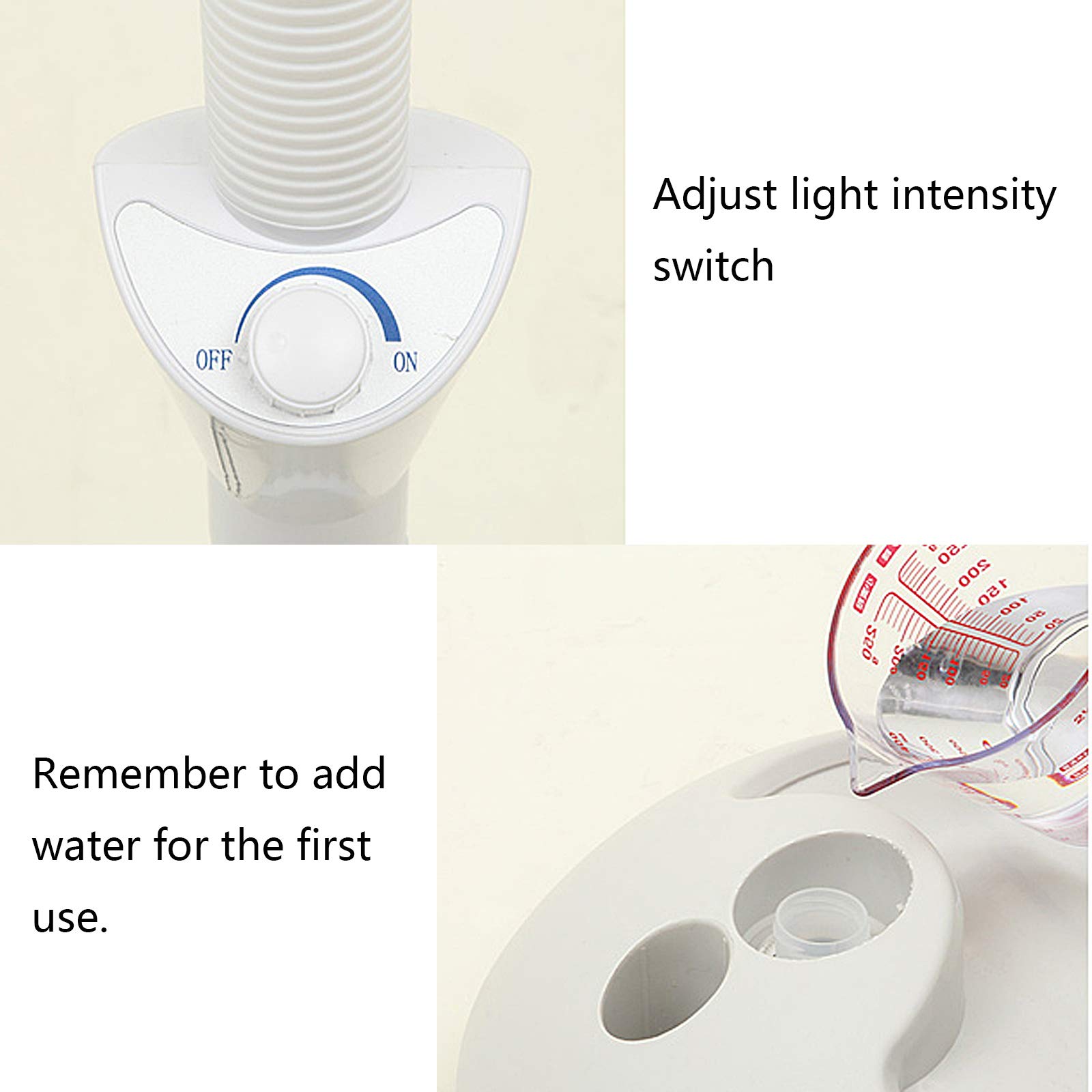 ElitziaET29326W - Lampada riscaldante a infrarossi, luce rossa, per salone di bellezza, cura della pelle e tensione muscolare, colore: bianco