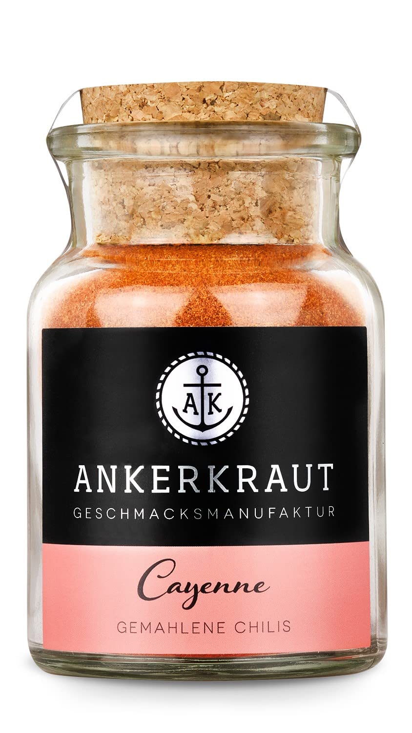 Ankerkraut Geschenk-Set Chili mit Chipotle, Chili Flocken, Grüne Jalapeño und Cayennepfeffer im Korkenglas, Gewürze in Deluxe-Box