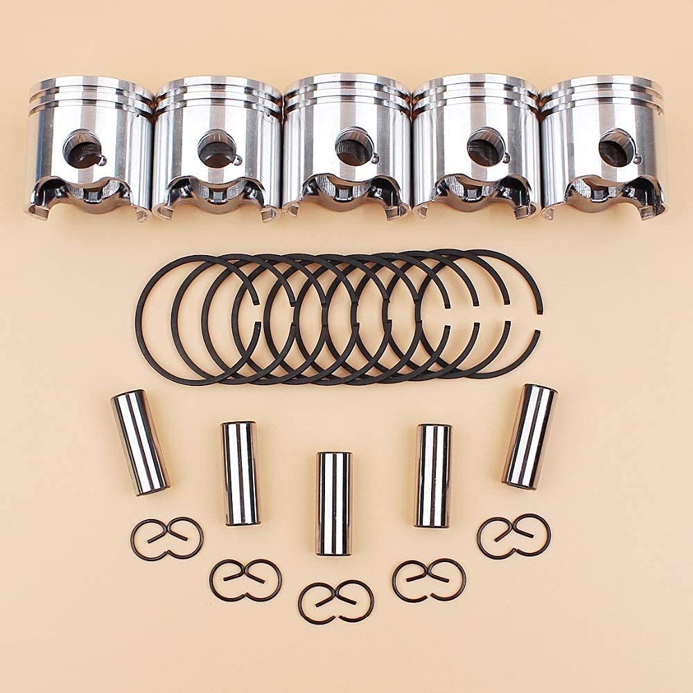 5 unids/lote 35mm Kit de anillos de pasador de pistón para STIHL FS120 FS120R FS300 BT121 FS 120300 desbrozadora recortadora de césped repuestos