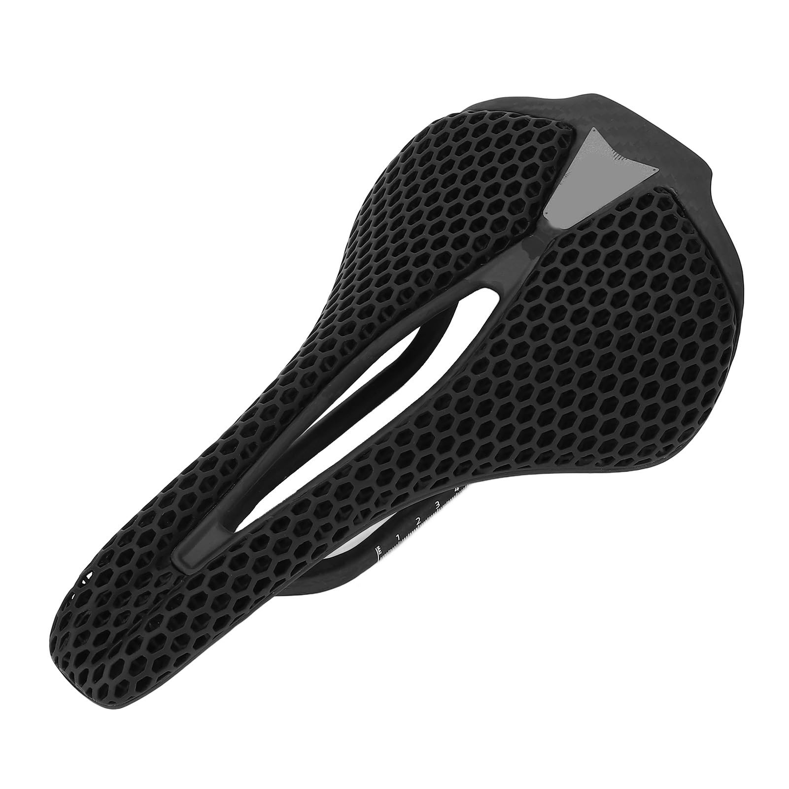 Siodełko Rowerowe z Włókna Węglowego z Nadrukiem 3D, Oddychająca, Wodoodporna, Lekka Poduszka Unisex, Siodełko do Roweru Szosowego o Strukturze Plastra Miodu do Rowerów MTB, BMX