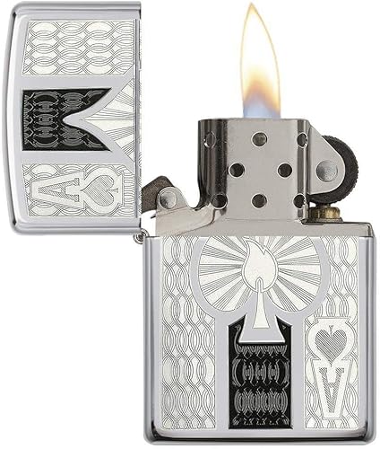 Vista 13 de Zippo - Encendedores Zippo Ace. Vintage Ace Cromo Cepillado