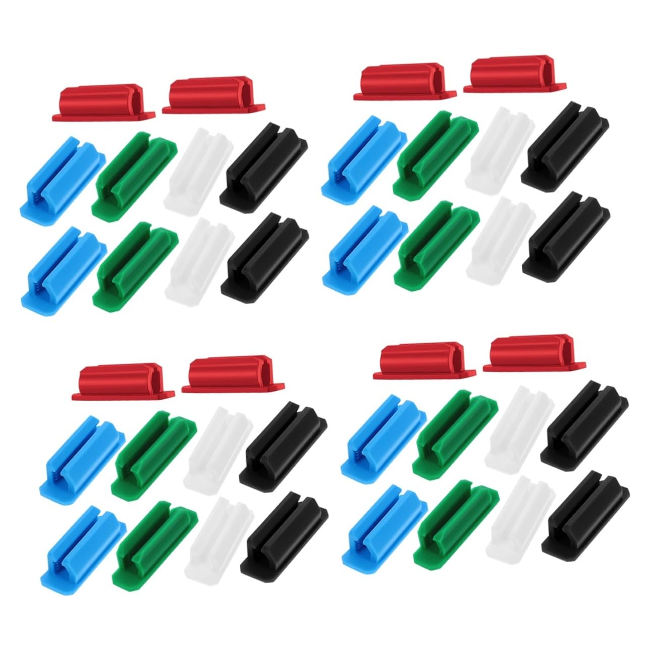HOMSFOU 4 Sätze Stifthalter Selbstklebender Stift Organizer Für Den Schreibtisch Schulklammern Schreibwaren Bleistifthalter Für Den Schreibtisch Desktop Stiftklammer 10 Stück * 4