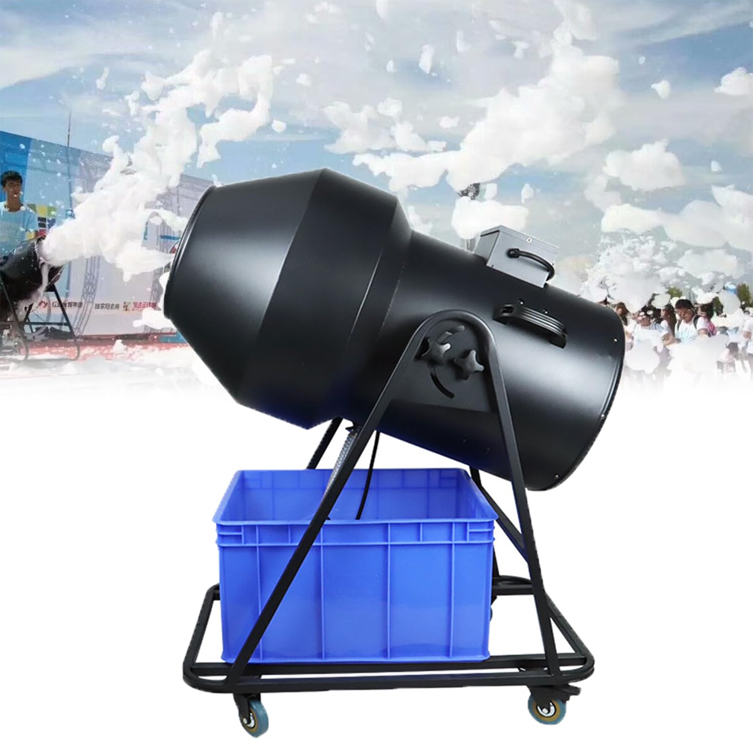 Macchina Per Bolle Di Sapone Party Jet, Macchina Per Schiuma Di Grandi Dimensioni Da 3000 W, Distanza Di Spruzzo 8-10 M, Copertura Area 50 M²/min, Ideale Per Feste Allaperto, Parchi