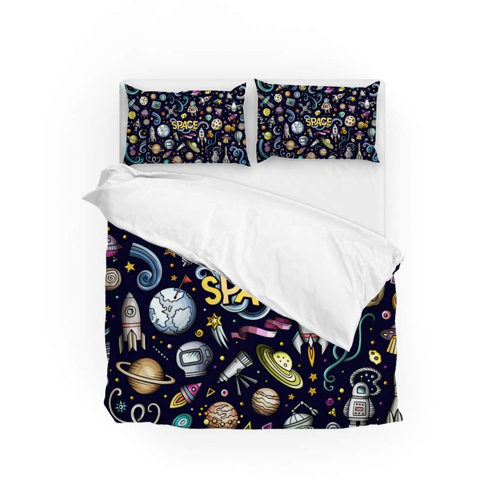 Parure de lit CHEHONG housse de couette polyester taie oreiller