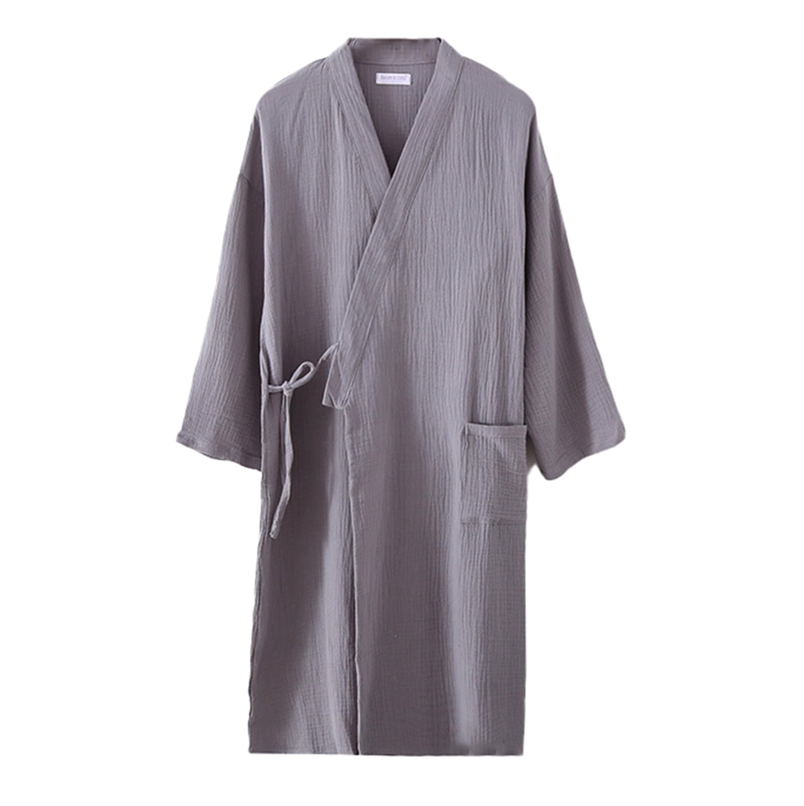 Generic Męska bawełniana Kimono Szlafrok Spa Bielizna nocna dla dorosłych Japońska Kimono dla mężczyzn