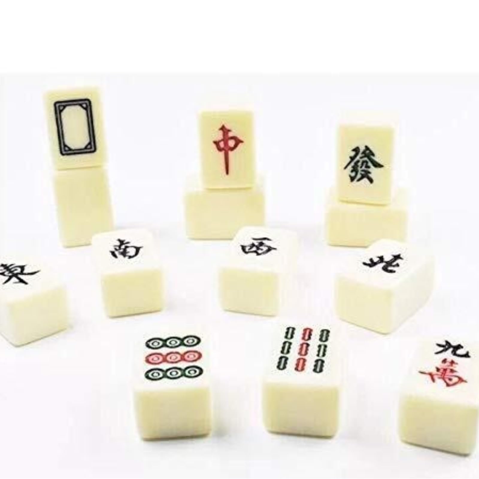 Chinesisches Mahjong 144 Spielsteine, Mahjong-Set, Partyspiel, Traditionelles Spiel Mit Box, for 4 Spieler Ab 8 Jahren Für Familie Reise Spiel
