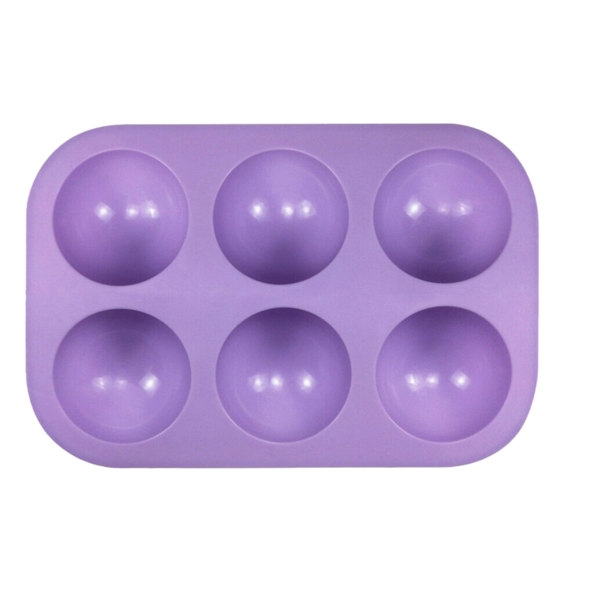 C&C Hexagon Brand 5cm Diameter Half Sphere Silicone Mould Large 6-Cavity, Chocolate Ball Mould Baking Mold, Silicone Mould for Making Cake, Jelly, Dome