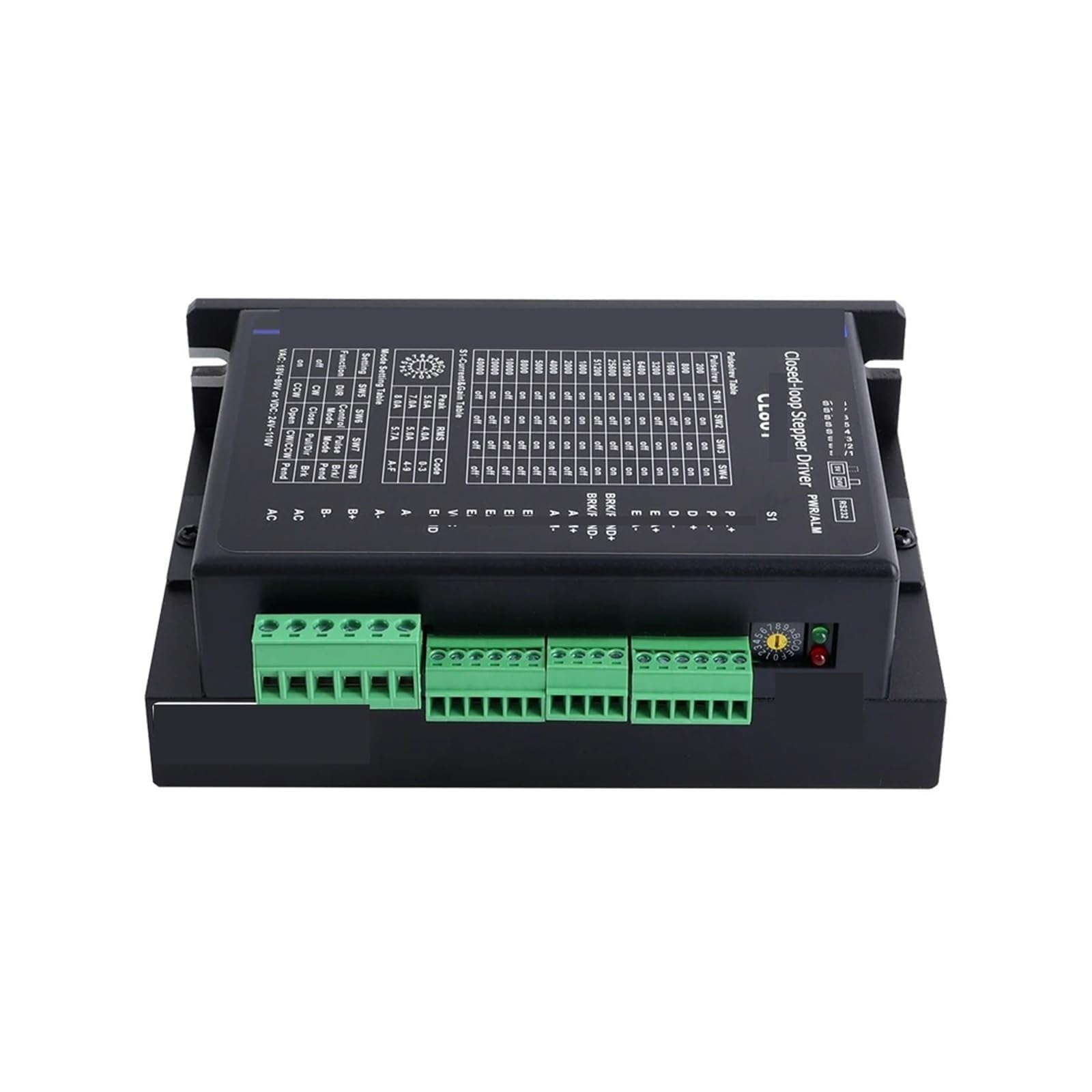 Controlador de motor paso a paso de circuito cerrado, Nema 34 0~8.2A 24~80VDC CL86T Controlador de motor paso a paso digital de 2 fases CNC