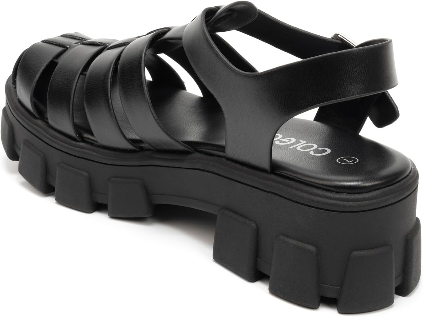Colgo Womens Platform Wedge Sandals Chunky Block Heeled Adjustable Buckle Fisherman Sandals for Summer