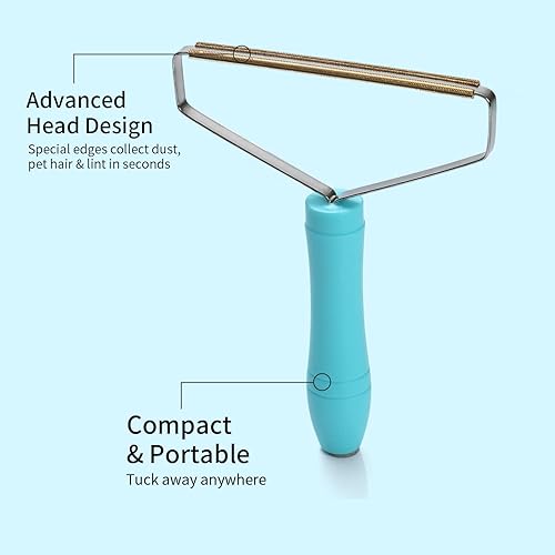 Miniatura 2 de Removedor de pelo reutilizable para gatos, removedor especial de pelo de perros, rascador de múltiples bordes de tela y alfombras, fácil removedor